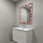 آینه سرویس‌ بهداشتی دلفین مدل 1075-p سایز 36x51 سانتی متر | صورتی | گارانتی اصالت و سلامت فیزیکی کالا