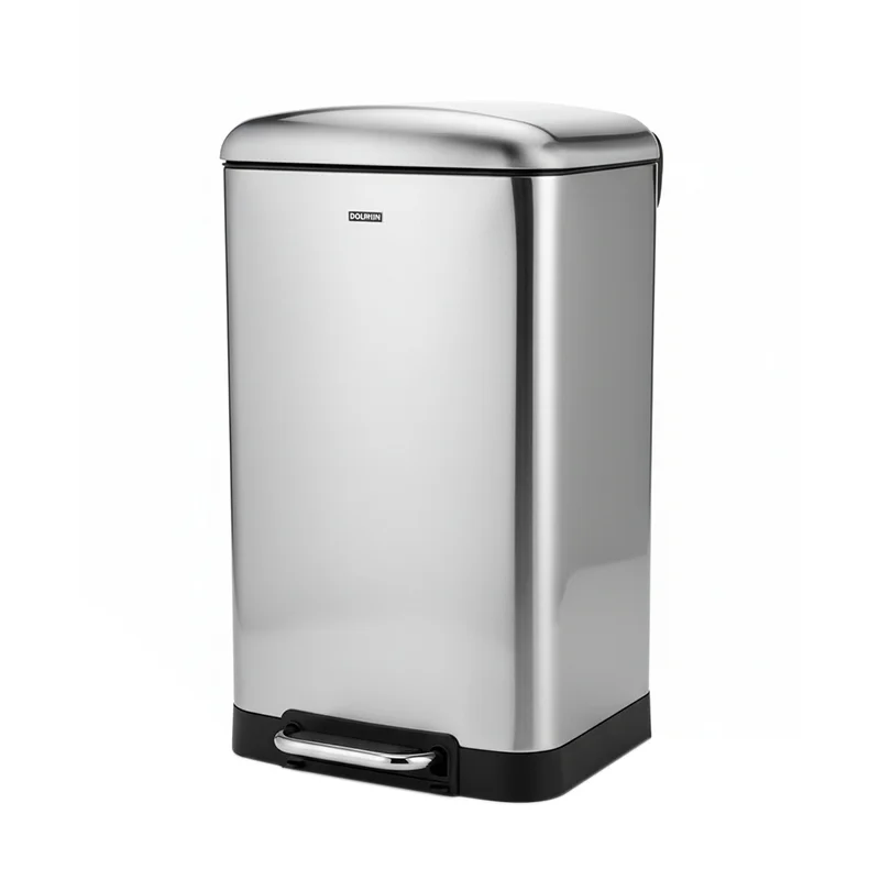 سطل زباله پدالی دلفین مدل ss-L40-3040 گنجایش 40 لیتر سطل زباله پدالی دلفین مدل ss-L40-3040 گنجایش 40 لیتر