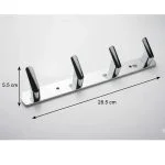 آویز لباس دلفین مدل چهار شاخه گرد چسبی کد Or-4 | طلایی | گارانتی اصالت و سلامت فیزیکی کالا