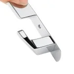 آویز لباس دلفین مدل چهار شاخه گرد چسبی کد Or-4 | کروم | گارانتی اصالت و سلامت فیزیکی کالا