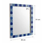 آینه سرویس‌ بهداشتی دلفین مدل 1075-b سایز 36x51 سانتی متر | آبی | گارانتی اصالت و سلامت فیزیکی کالا