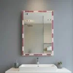 آینه سرویس‌ بهداشتی دلفین مدل 1076-p سایز 36x51 سانتی متر | صورتی | گارانتی اصالت و سلامت فیزیکی کالا