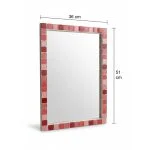 آینه سرویس‌ بهداشتی دلفین مدل 1075-p سایز 36x51 سانتی متر | صورتی | گارانتی اصالت و سلامت فیزیکی کالا