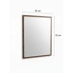 آینه سرویس‌ بهداشتی دلفین مدل wd-1078 سایز 70x55 سانتی متر | قهوه ای | گارانتی اصالت و سلامت فیزیکی کالا