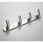 آویز لباس دلفین مدل چهار شاخه گرد چسبی کد Or-4 | کروم | گارانتی اصالت و سلامت فیزیکی کالا