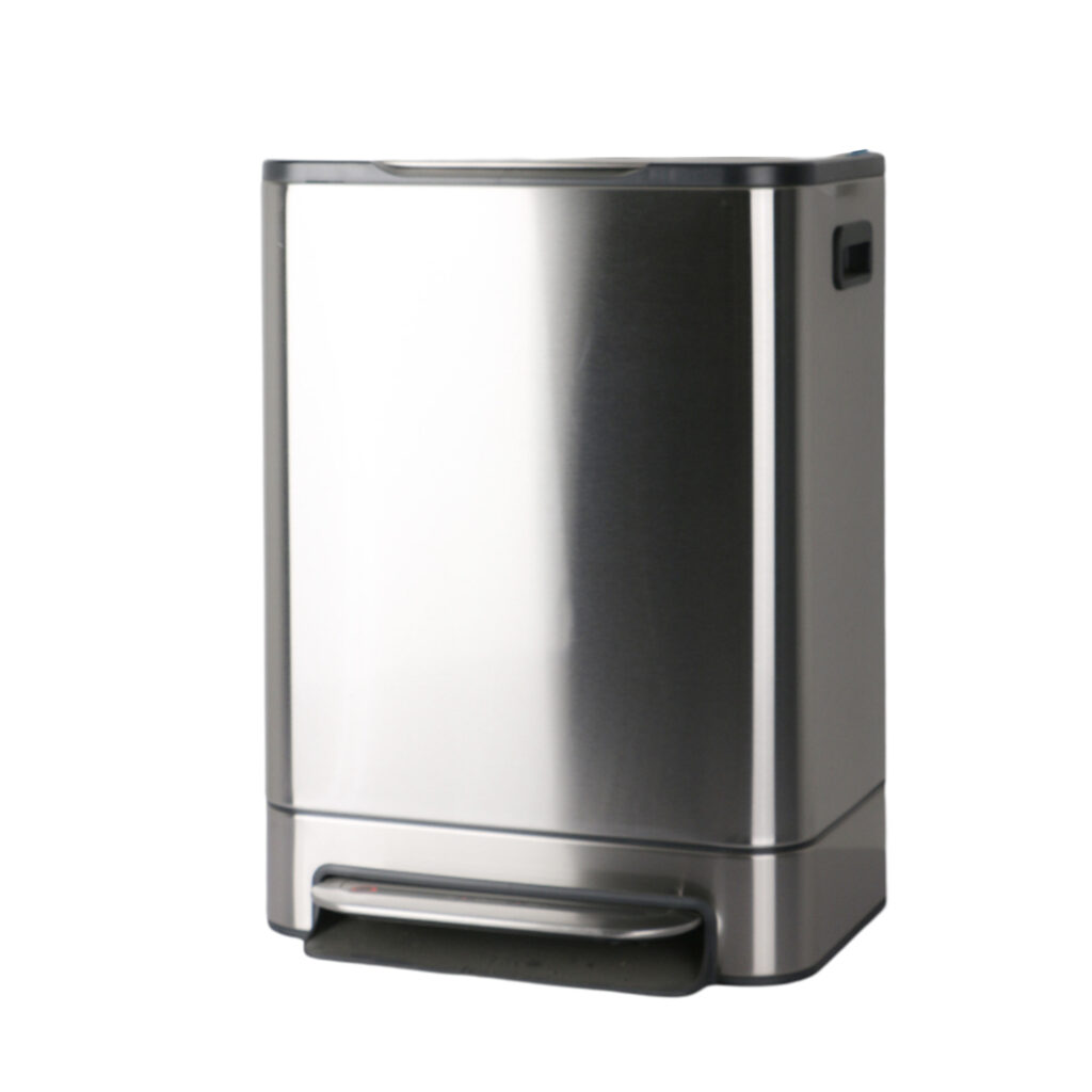 سطل زباله پدالی دلفین مدل pry-20-ltr-Nw | کروم مات | گارانتی اصالت و سلامت فیزیکی کالا