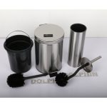 ست سطل زباله و فرچه دلفین مدل Pry-2617