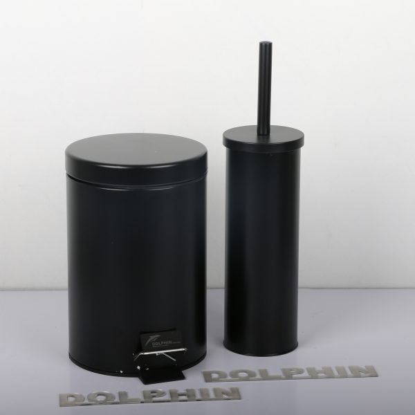 ست سطل زباله و فرچه دلفین مدل Pry-2617