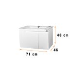 ست کابینت و روشویی دلفین مدل 7046 | سفید | گارانتی اصالت و سلامت فیزیکی کالا