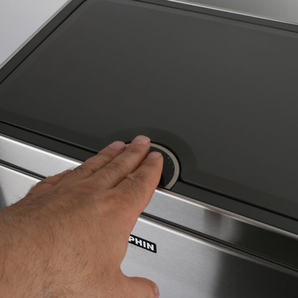 سطل زباله دلفین مدل اتوماتیک کد Ev-8830-20litr | مشکی | گارانتی اصالت و سلامت فیزیکی کالا