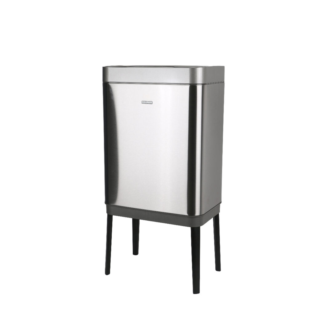 سطل زباله دلفین مدل اتوماتیک کد Ev-8828-16litr | کروم مات | گارانتی اصالت و سلامت فیزیکی کالا