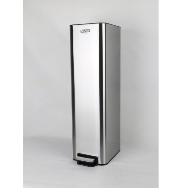 سطل زباله پدالی دلفین کد Ev-7708 گنجایش 20 لیتر | کروم مات | گارانتی اصالت و سلامت فیزیکی کالا