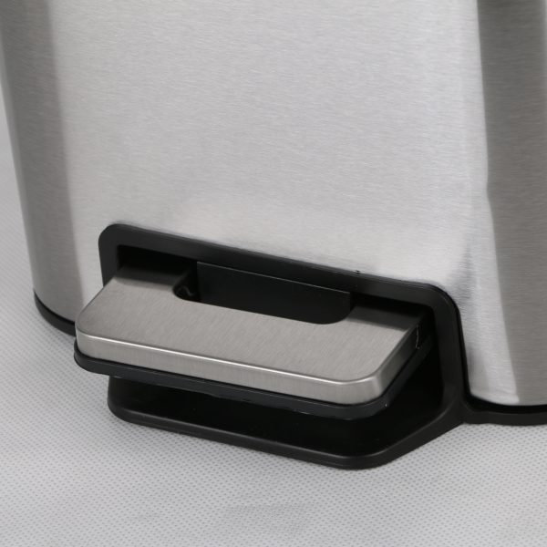 سطل زباله پدالی دلفین کد Ev-7708 گنجایش 20 لیتر | کروم مات | گارانتی اصالت و سلامت فیزیکی کالا