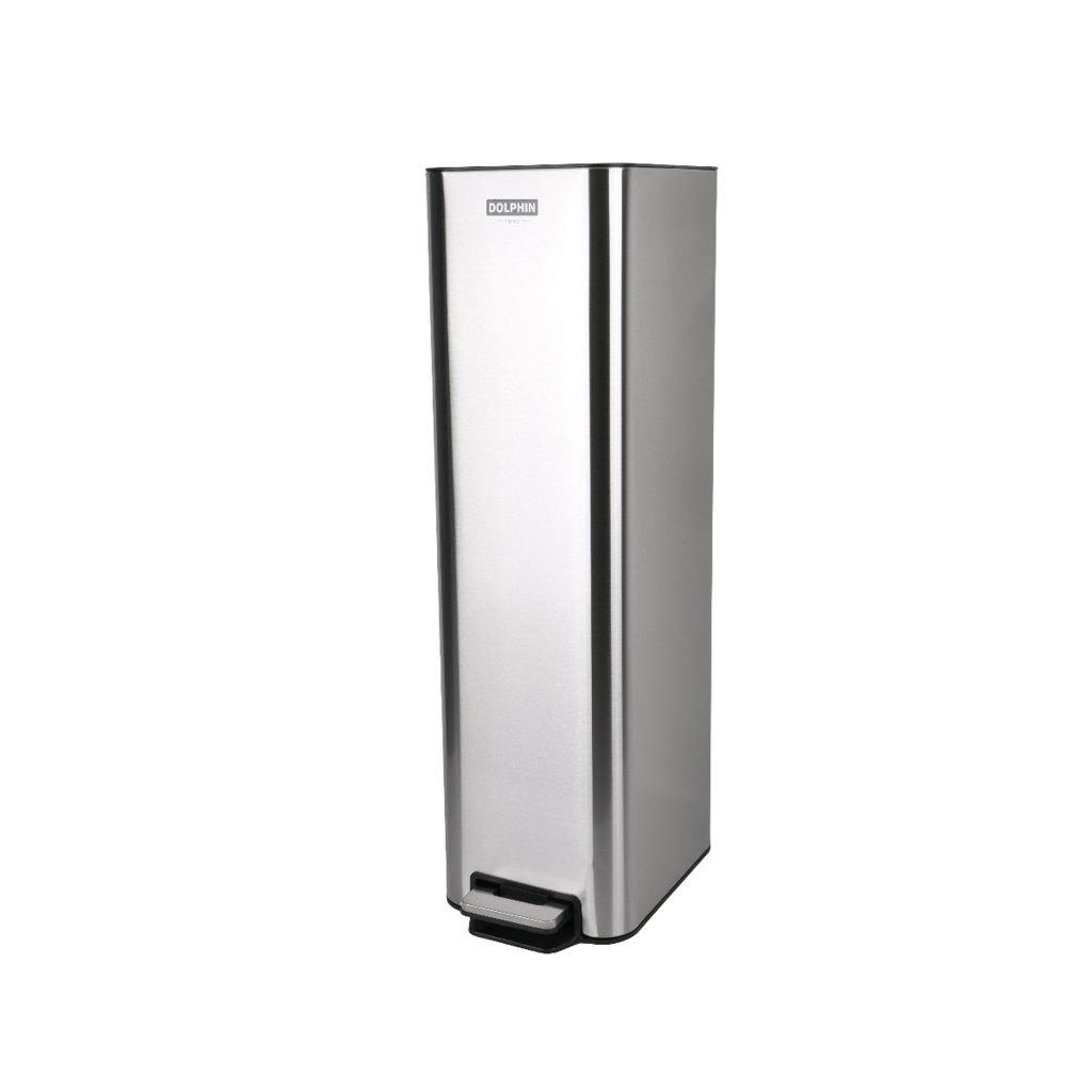 سطل زباله پدالی دلفین کد Ev-7708 گنجایش 20 لیتر | کروم مات | گارانتی اصالت و سلامت فیزیکی کالا