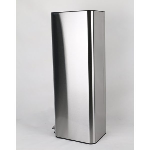 سطل زباله پدالی دلفین کد Ev-7708 گنجایش 20 لیتر | کروم مات | گارانتی اصالت و سلامت فیزیکی کالا