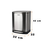 سطل زباله پدالی دلفین مدل 20 لیتر کد Ev-240