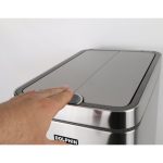 سطل زباله دلفین مدل اتوماتیک کد EV-8821-20litr | استیل | گارانتی اصالت و سلامت فیزیکی کالا