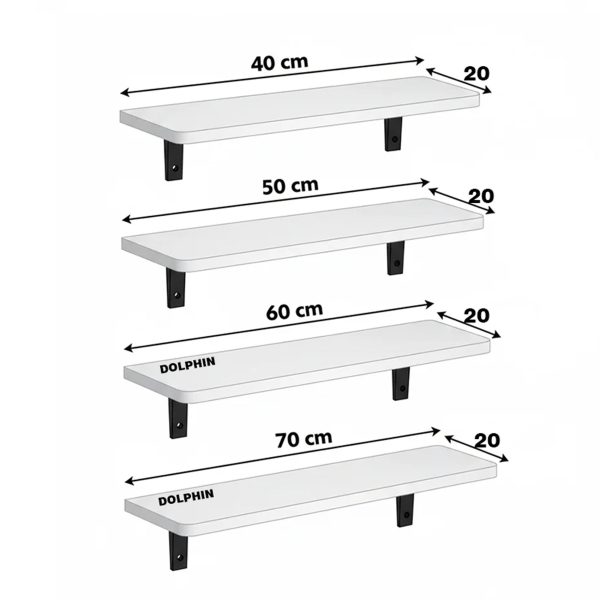 شلف دیواری دلفین مدل Jv-4020-pvc | سفید | گارانتی اصالت و سلامت فیزیکی کالا
