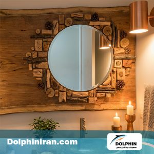 تزیین آینه با چوب