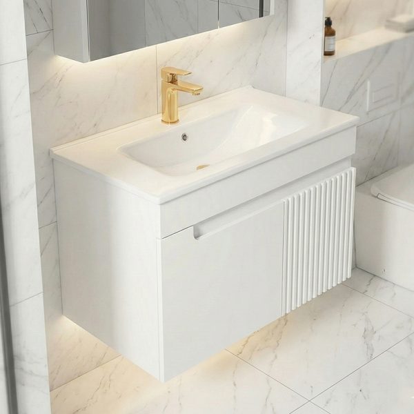 ست کابینت و روشویی دیواری دلفین مدل Flat-6040 | سفید | گارانتی اصالت و سلامت فیزیکی کالا