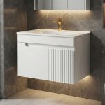 ست کابینت و روشویی دیواری دلفین مدل Flat-6040 | سفید | گارانتی اصالت و سلامت فیزیکی کالا