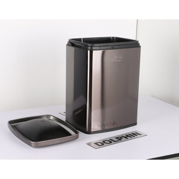 سطل زباله دلفین مدل EV-12-ltr بادبزنی
