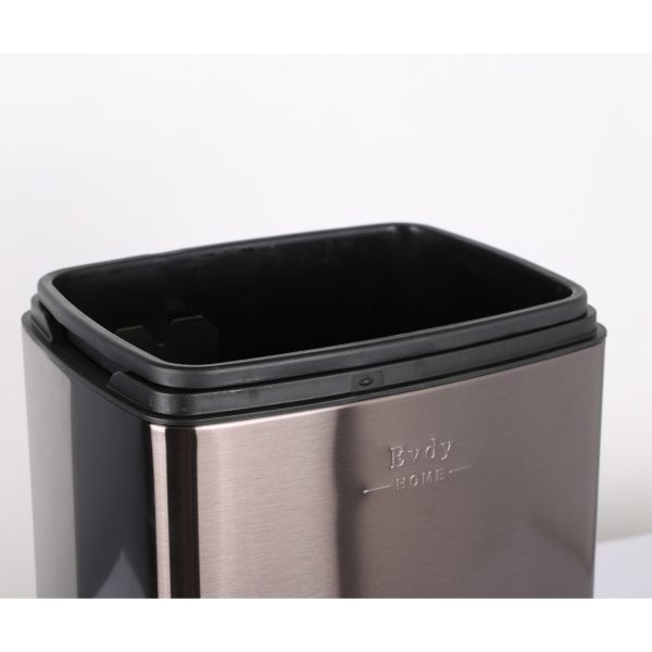 سطل زباله دلفین مدل EV-12-ltr بادبزنی